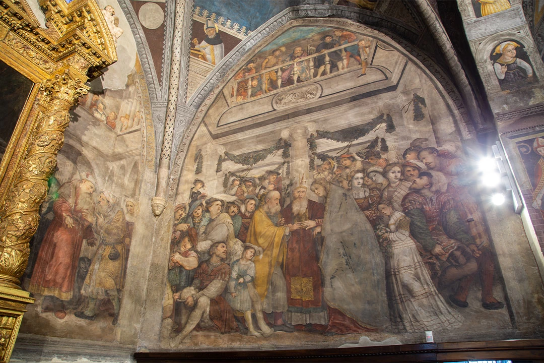 Il Romanino-288-Bienno, Chiesa di Santa Maria Annunciata - Scene della vita della Vergine